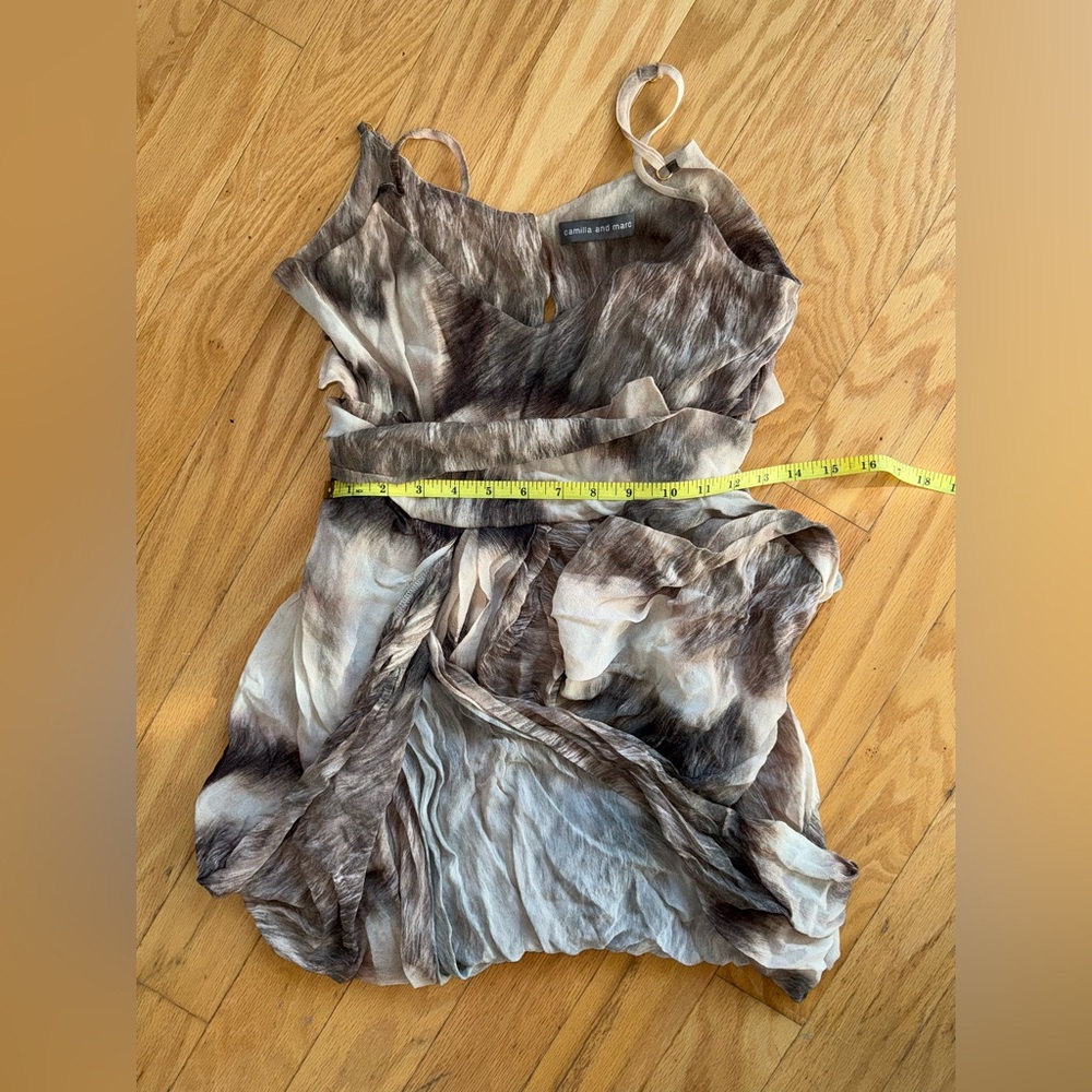 camilla & marc Brown and Cream Mini Dress